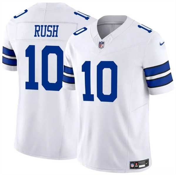 Men & Women & Youth Dallas Cowboys #10 Cooper Rush White 2023 F.U.S.E. Vapor Untouchable Limited Stitched Jerseys